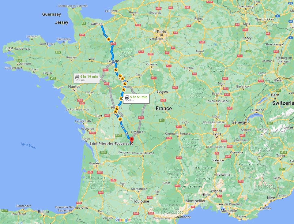 Route Home Caen